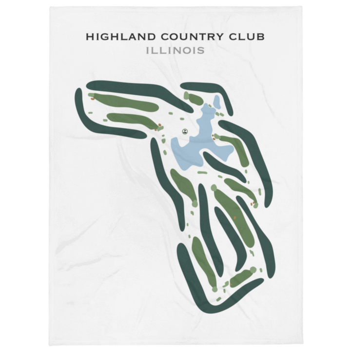 Highland Country Club, Illinois - Printed Golf Courses