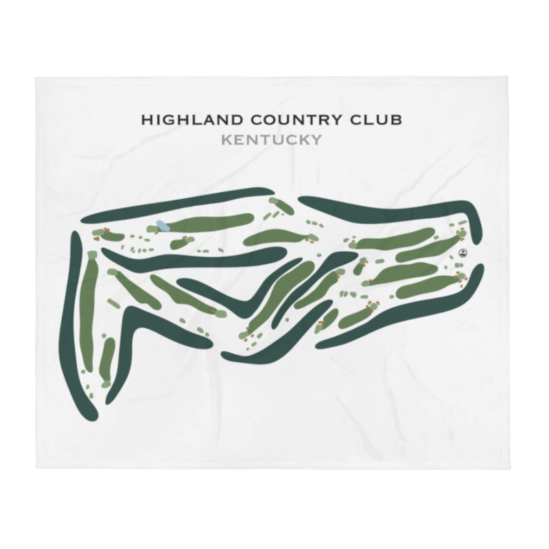 Highland Country Club, Kentucky - Printed Golf Course