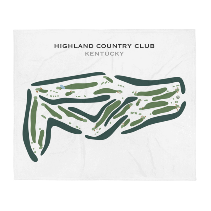 Highland Country Club, Kentucky - Printed Golf Course