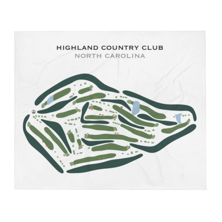 Highland Country Club, North Carolina - Printed Golf Courses