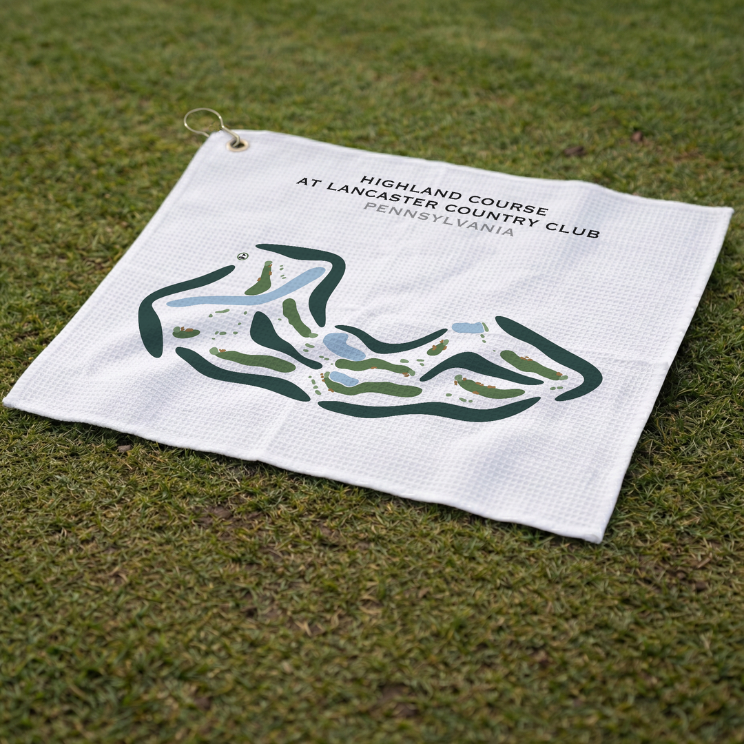 Highland Course at Lancaster Country Club, Pennsylvania - Printed Golf Courses