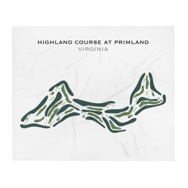 Highland Course At Primland, Virginia - Printed Golf Course