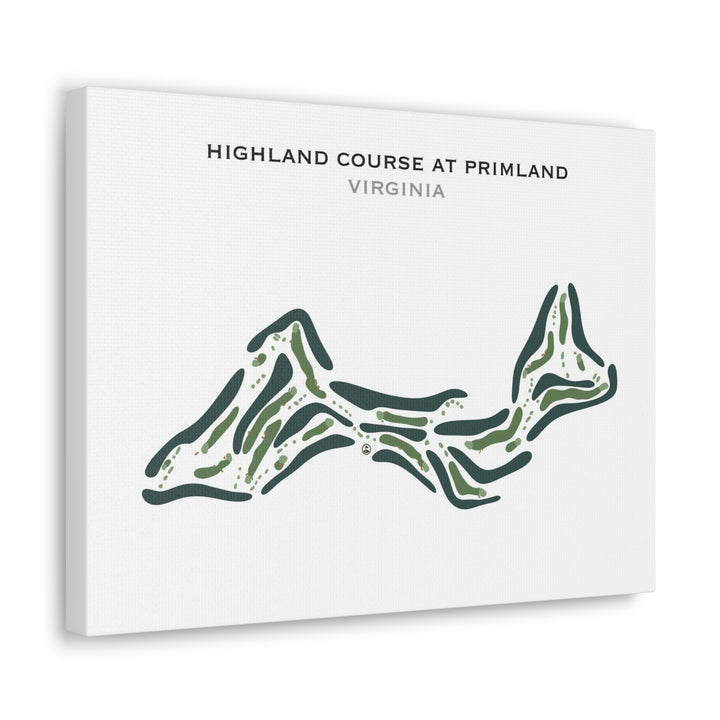 Highland Course At Primland, Virginia - Printed Golf Course