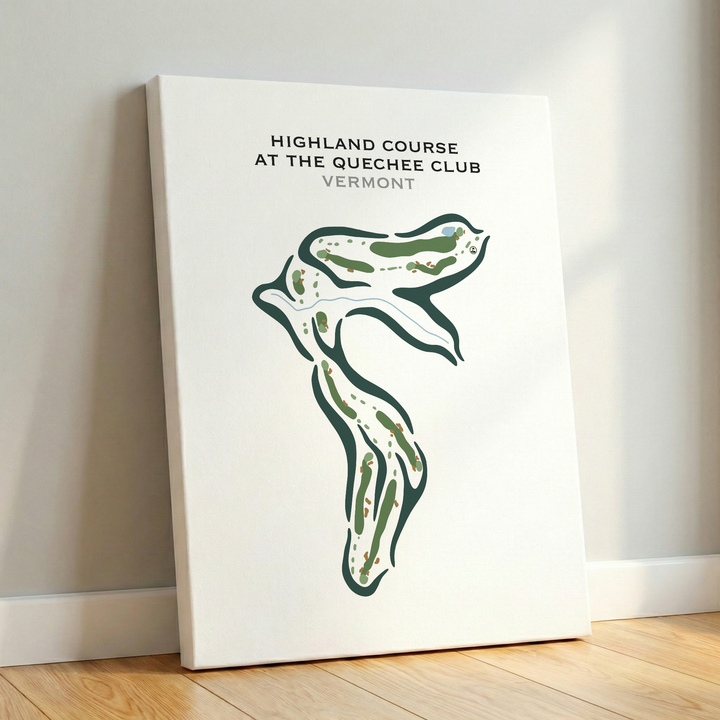 Highland Course at the Quechee Club, Vermont - Printed Golf Courses