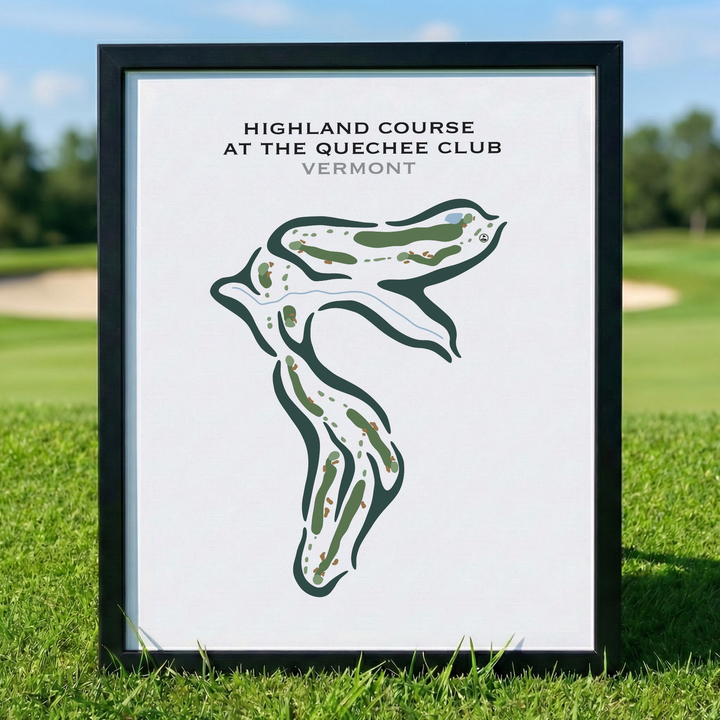 Highland Course at the Quechee Club, Vermont - Printed Golf Courses
