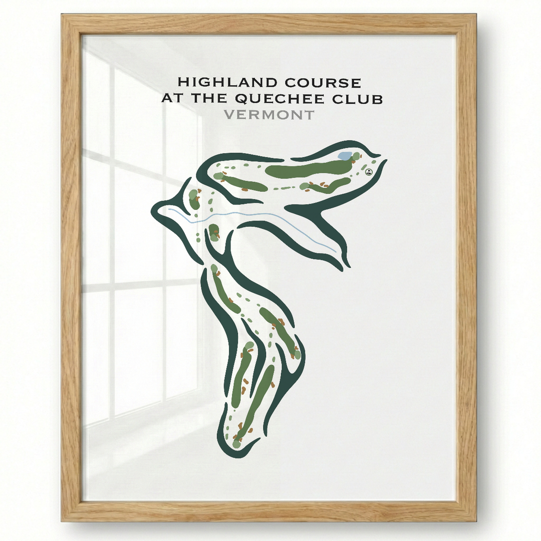 Highland Course at the Quechee Club, Vermont - Printed Golf Courses