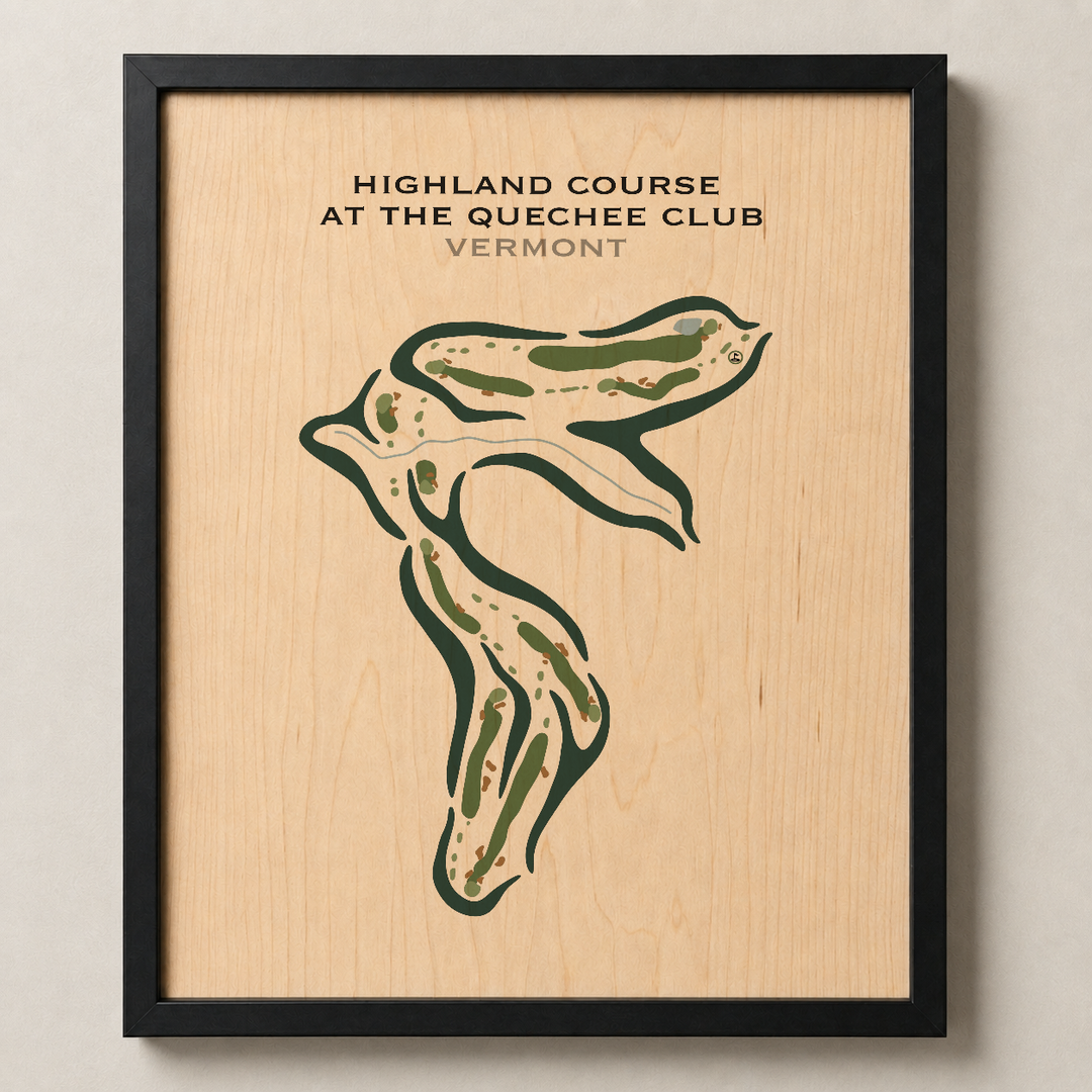 Highland Course at the Quechee Club, Vermont - Printed Golf Courses