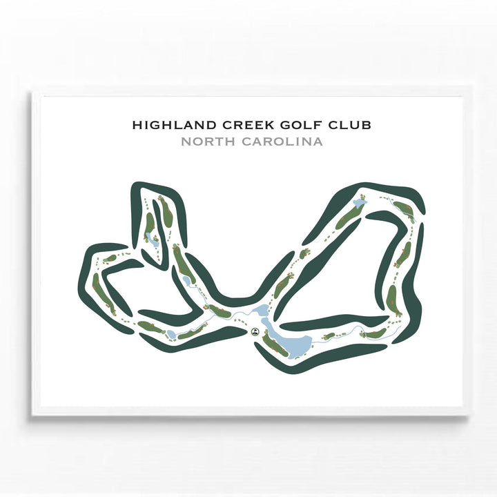 Highland Creek Golf Club, North Carolina - Printed Golf Courses