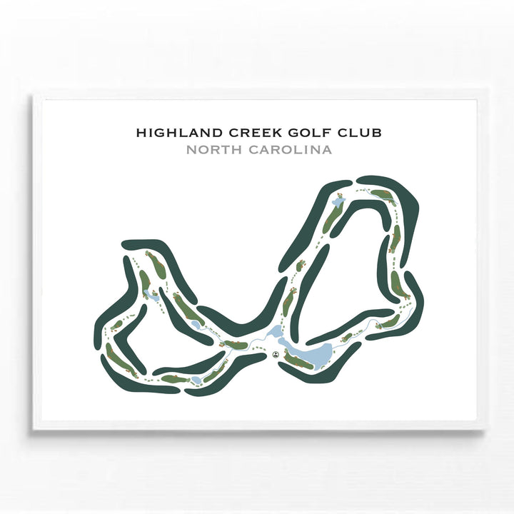 Highland Creek Golf Club, North Carolina - Printed Golf Courses