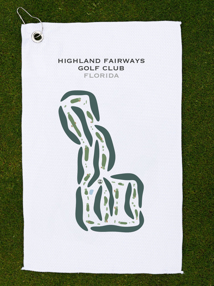 Highland Fairways Golf Club, Florida - Printed Golf Courses