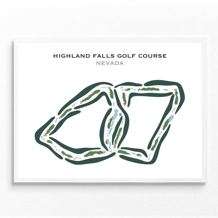 Highland Falls Golf Course, Nevada - Printed Golf Courses