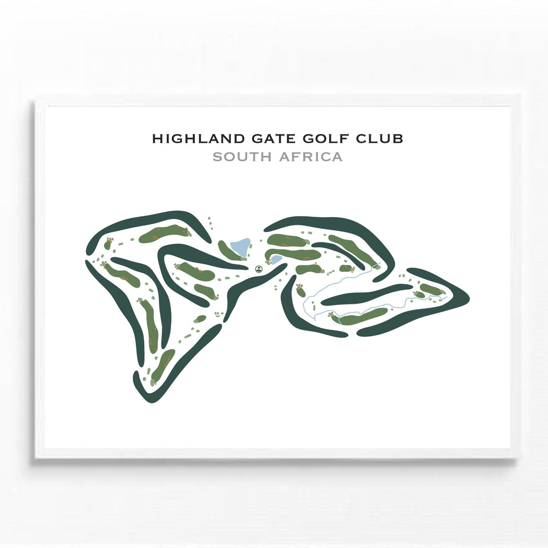 Highland Gate Golf Club, South Africa - Printed Golf Courses