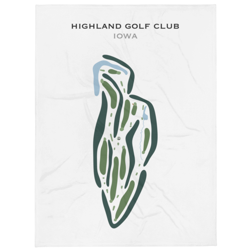 Highland Golf Club, Iowa - Printed Golf Courses