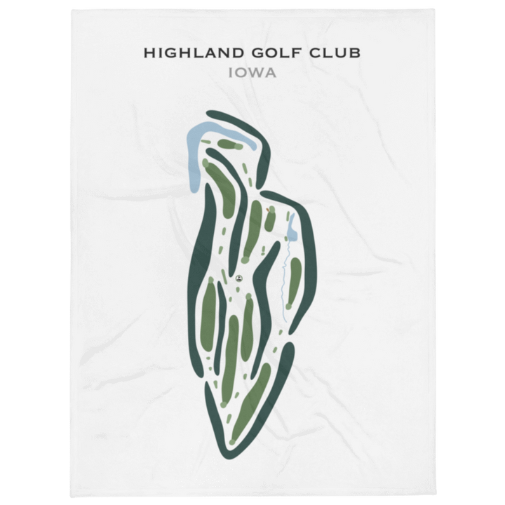 Highland Golf Club, Iowa - Printed Golf Courses