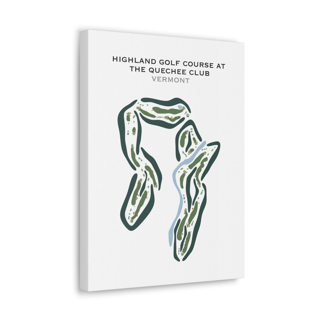 Highland Golf Course at The Quechee Club, Vermont (18 Holes) - Printed Golf Courses