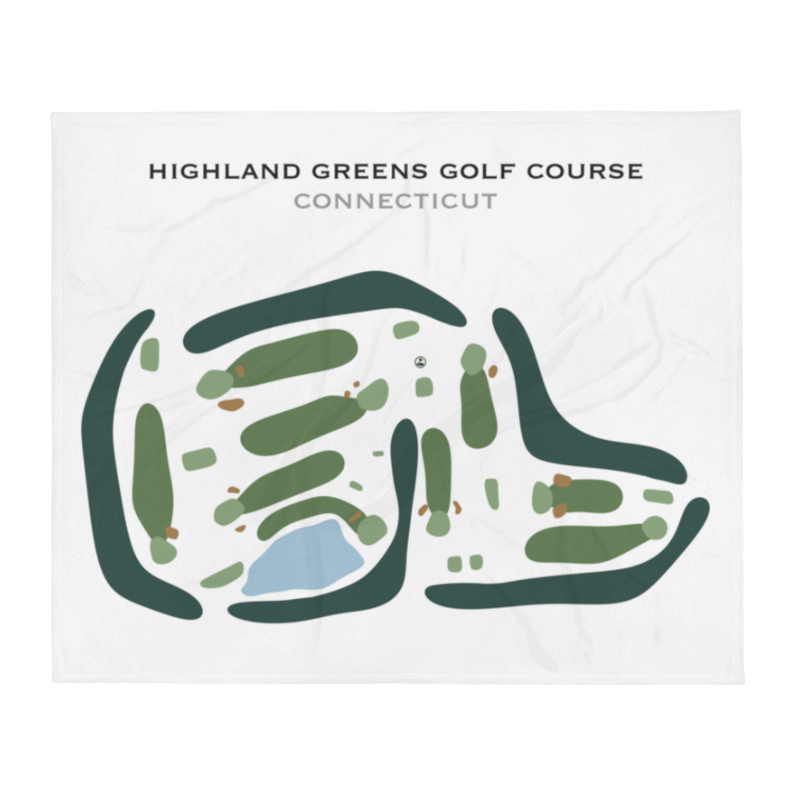 Highland Greens Golf Course, Connecticut - Printed Golf Courses