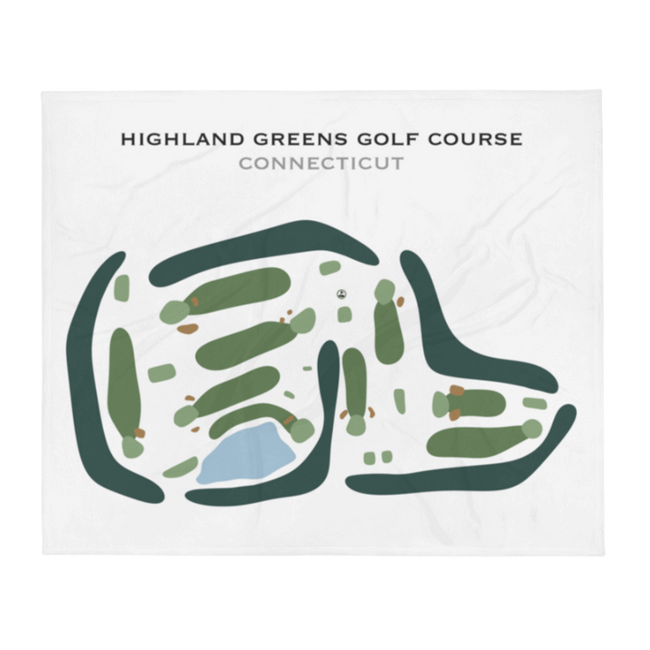 Highland Greens Golf Course, Connecticut - Printed Golf Courses