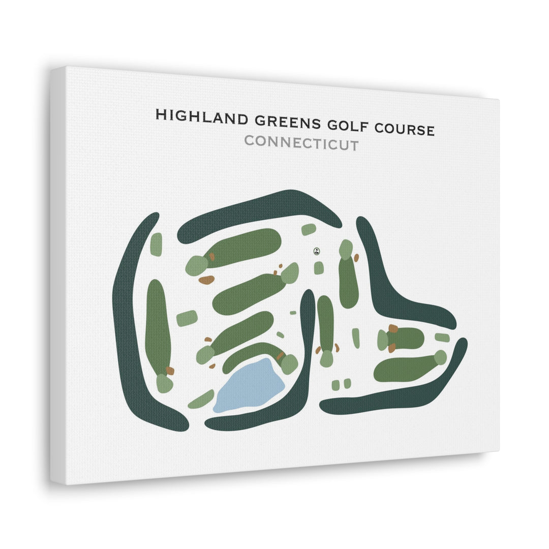 Highland Greens Golf Course, Connecticut - Printed Golf Courses