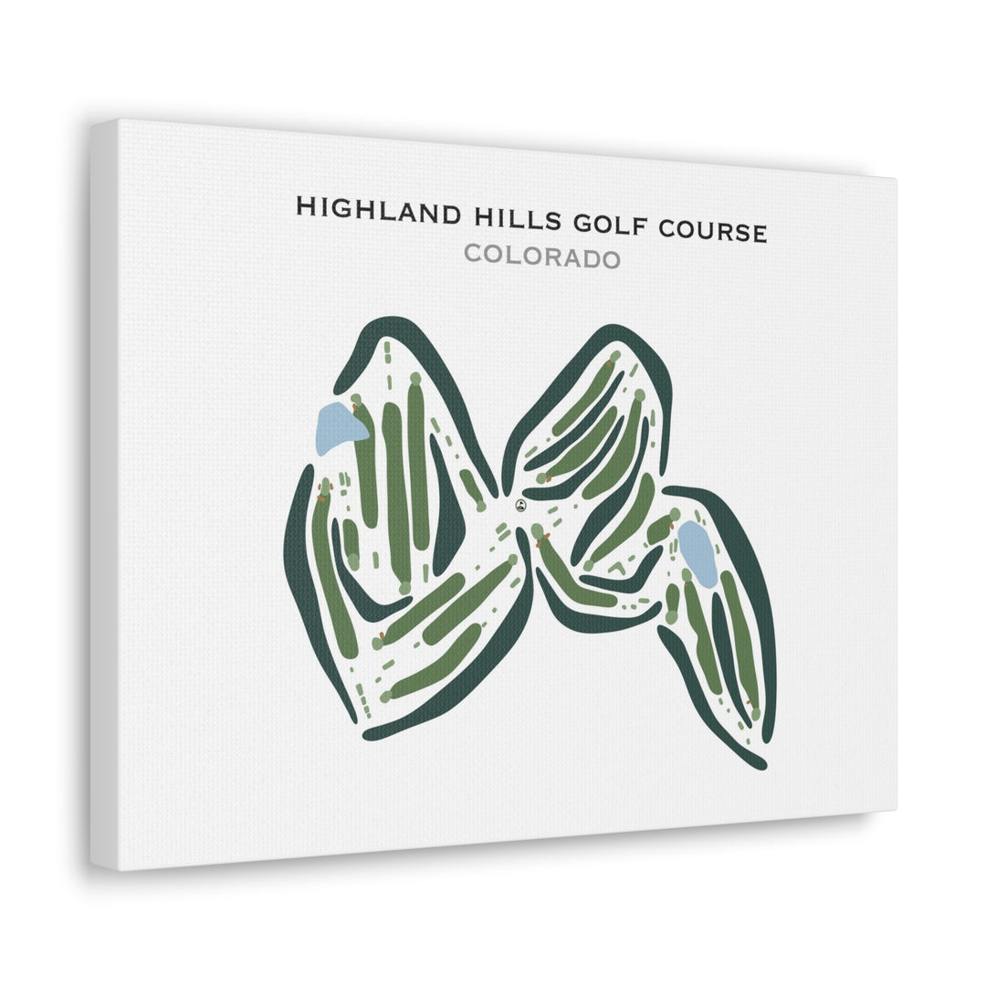 Highland Hills Golf Course, Colorado - Printed Golf Courses