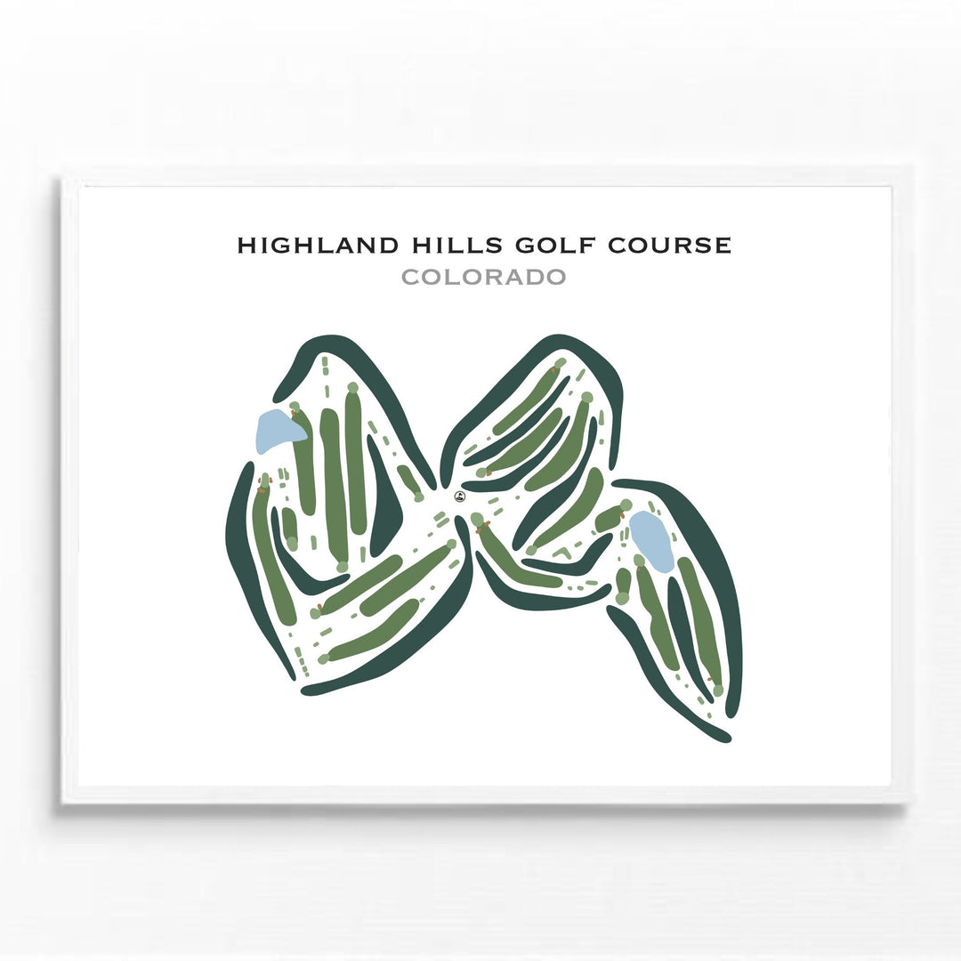 Highland Hills Golf Course, Colorado - Printed Golf Courses