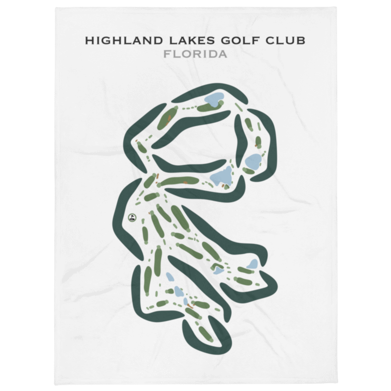Highland Lakes Golf Club, Florida - Printed Golf Courses