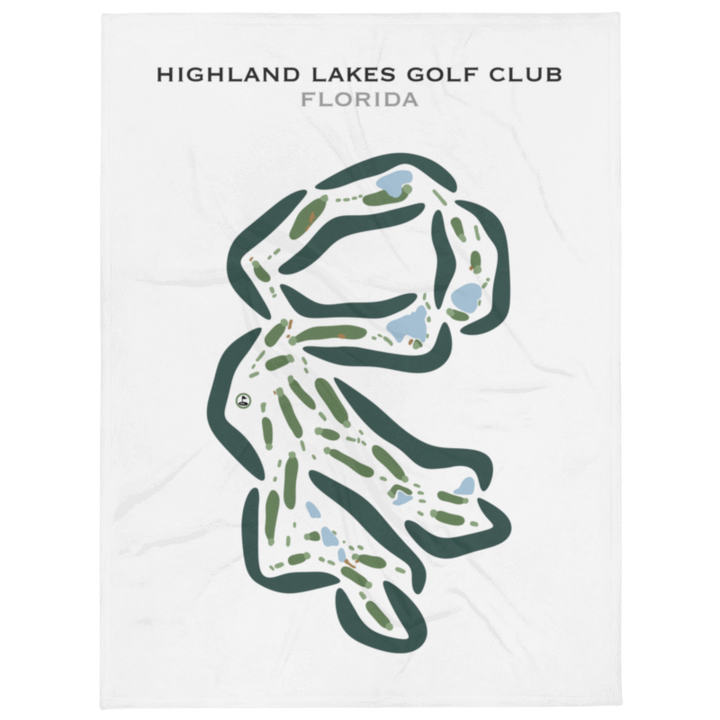 Highland Lakes Golf Club, Florida - Printed Golf Courses