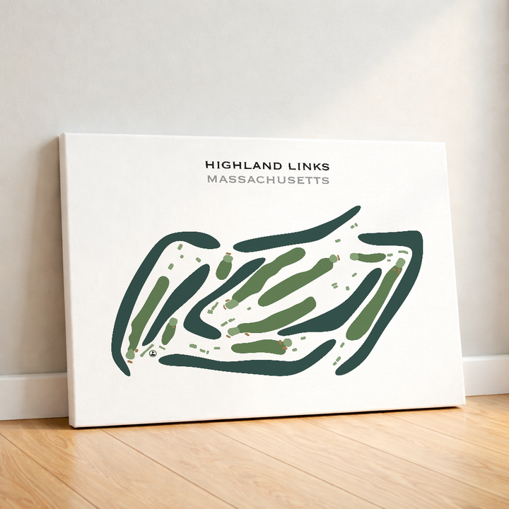 Highland Links, Massachusetts - Printed Golf Courses