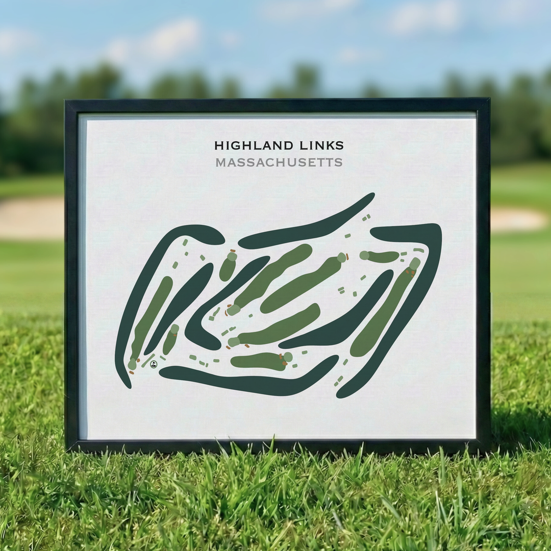 Highland Links, Massachusetts - Printed Golf Courses