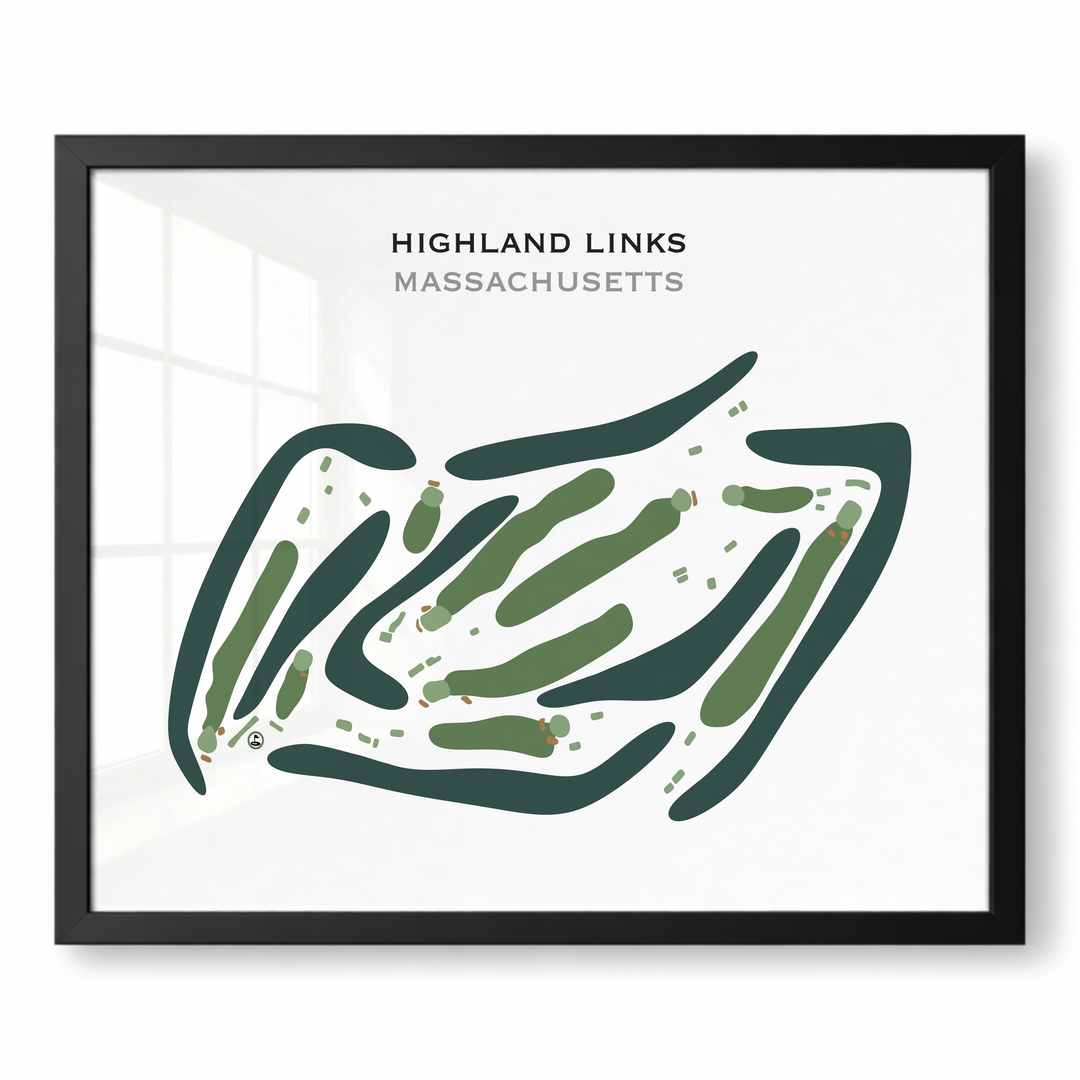 Highland Links, Massachusetts - Printed Golf Courses