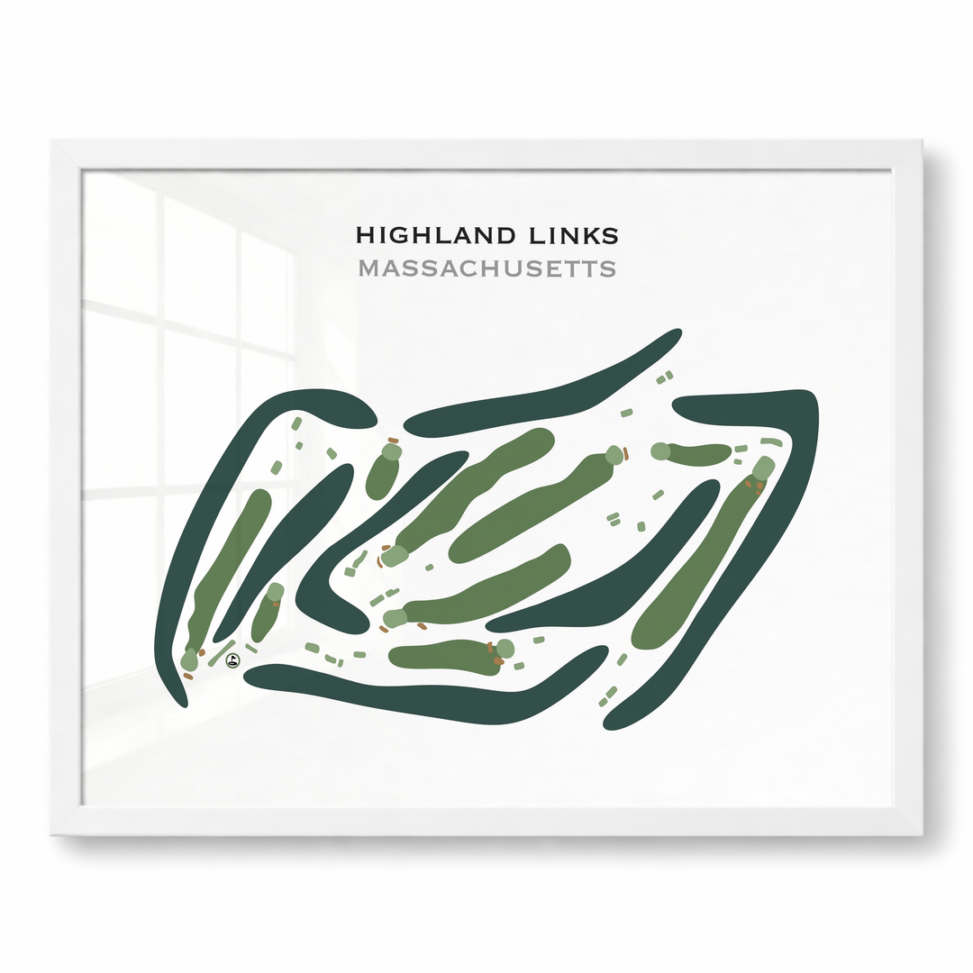 Highland Links, Massachusetts - Printed Golf Courses