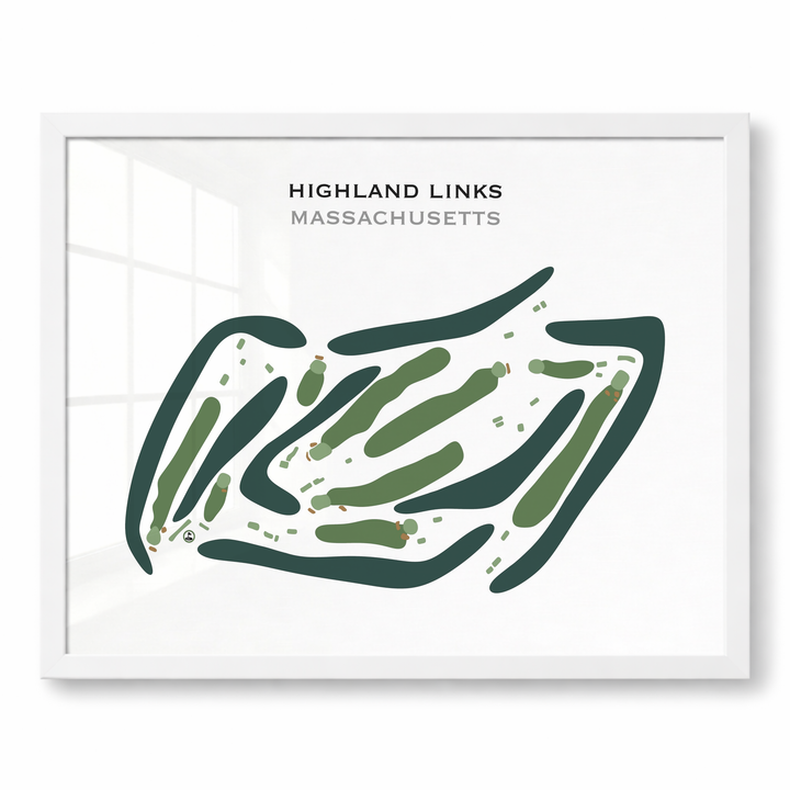 Highland Links, Massachusetts - Printed Golf Courses