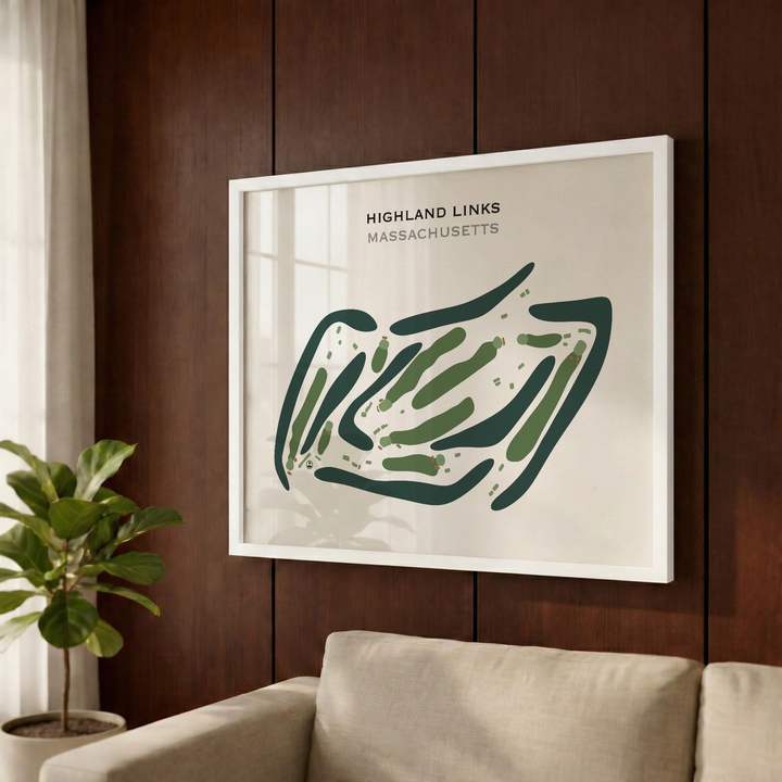 Highland Links, Massachusetts - Printed Golf Courses