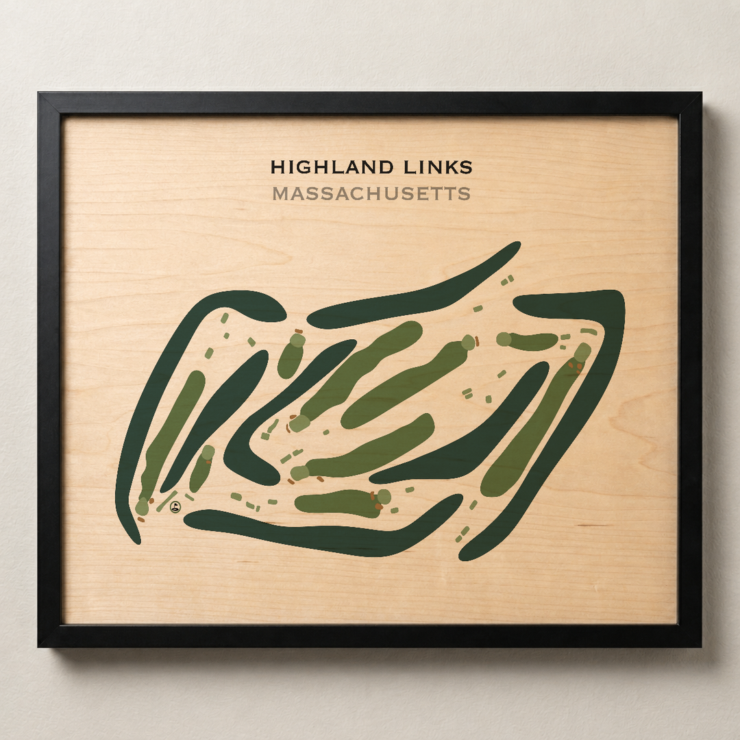 Highland Links, Massachusetts - Printed Golf Courses