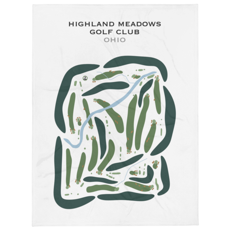 Highland Meadows Golf Club, Ohio - Printed Golf Courses