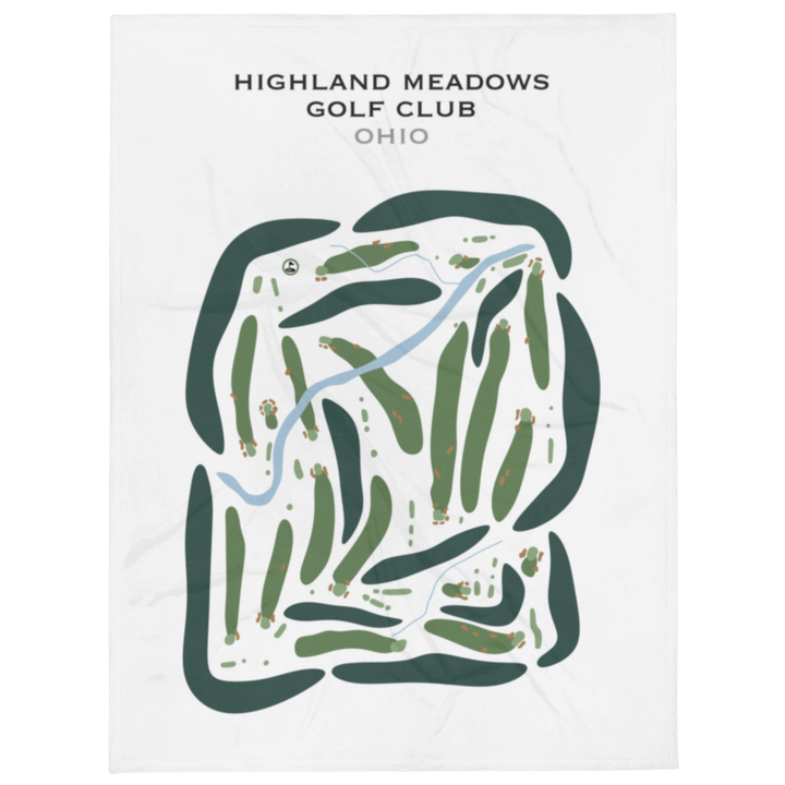 Highland Meadows Golf Club, Ohio - Printed Golf Courses