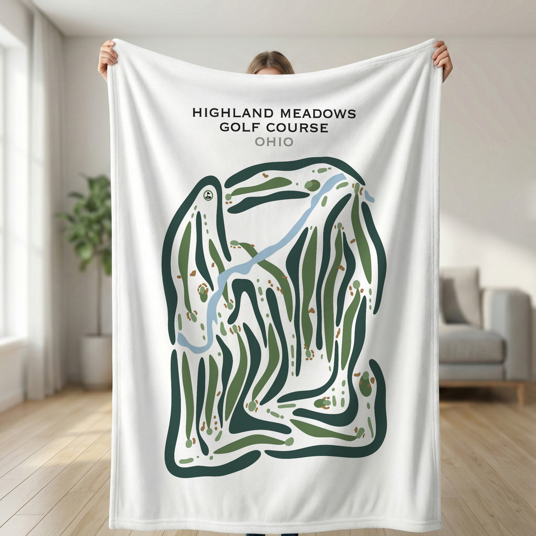 Highland Meadows Golf Course, Ohio - Printed Golf Courses