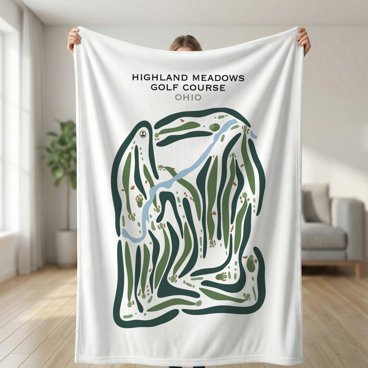 Highland Meadows Golf Course, Ohio - Printed Golf Courses