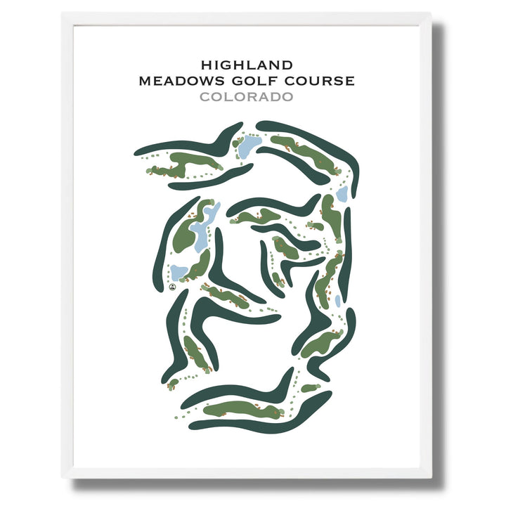 Highland Meadows Golf Course, Colorado - Printed Golf Course