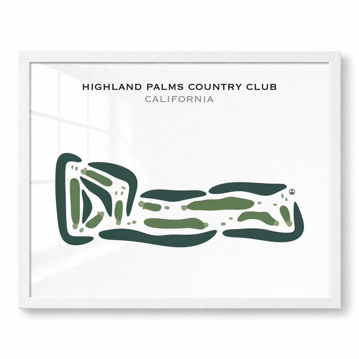Highland Palms Country Club, California - Printed Golf Courses