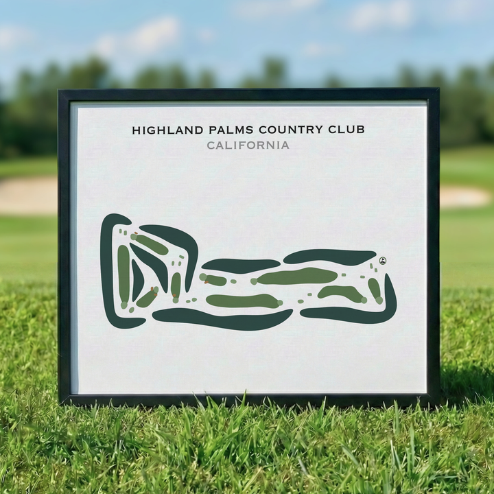 Highland Palms Country Club, California - Printed Golf Courses