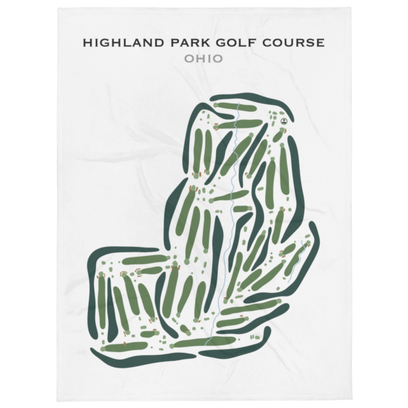 Highland Park Golf Course, Ohio - Printed Golf Courses