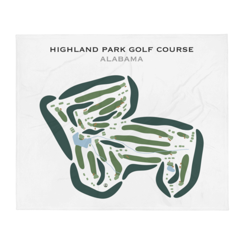 Highland Park Golf Course, Alabama - Printed Golf Courses