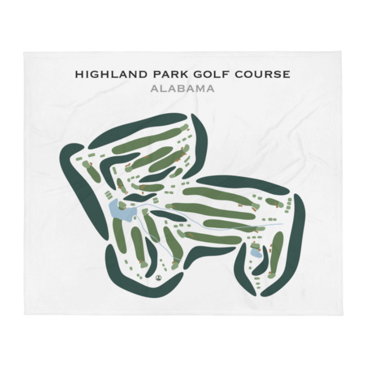 Highland Park Golf Course, Alabama - Printed Golf Courses