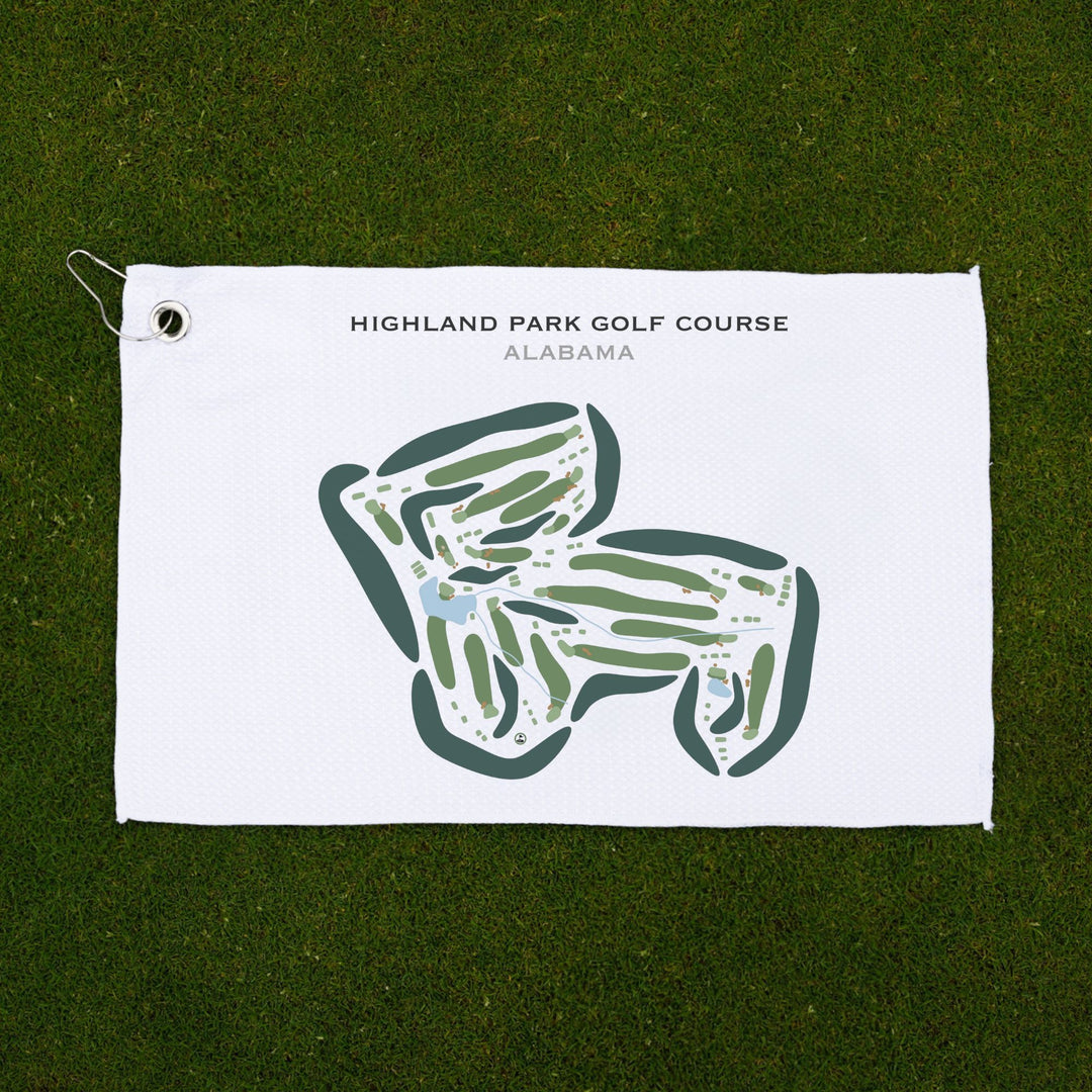 Highland Park Golf Course, Alabama - Printed Golf Courses