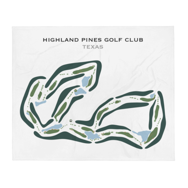 Highland Pines Golf Club, Texas - Printed Golf Courses