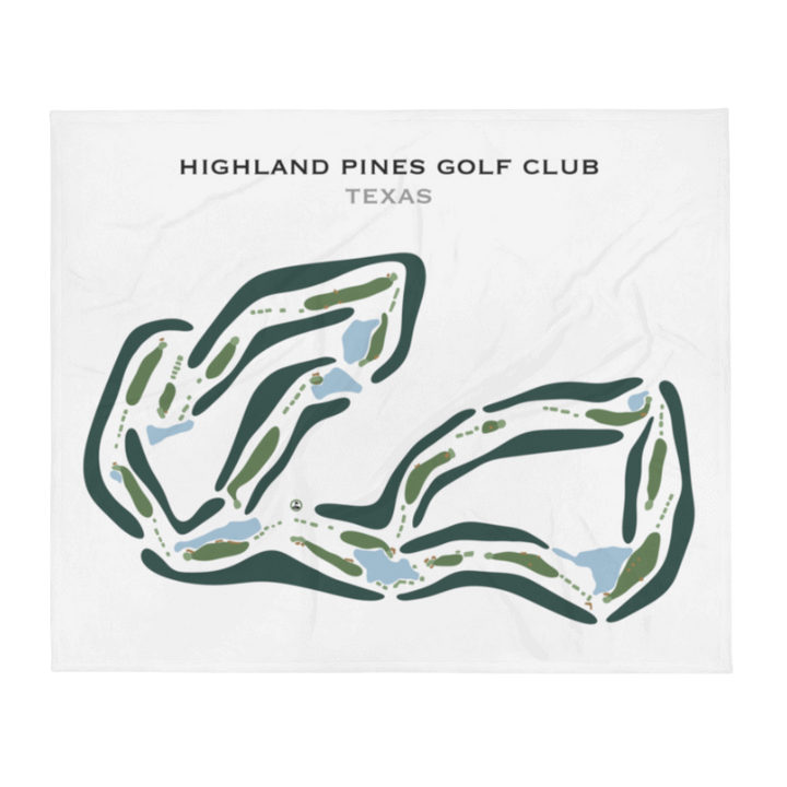 Highland Pines Golf Club, Texas - Printed Golf Courses