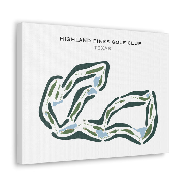 Highland Pines Golf Club, Texas - Printed Golf Courses