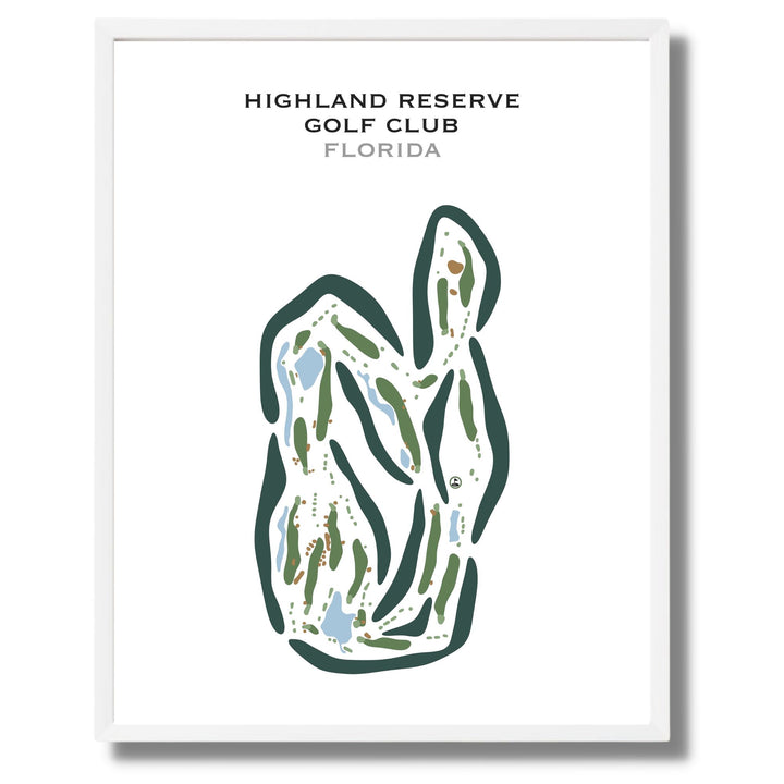 Highlands Reserve Golf Club, Florida - Printed Golf Courses