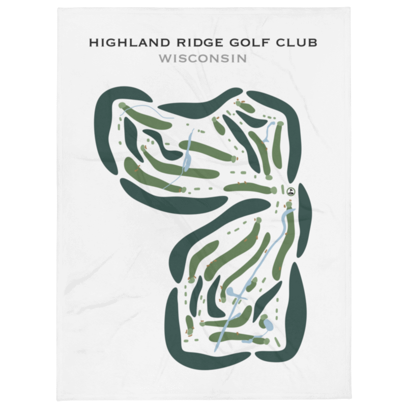Highland Ridge Golf Club, Wisconsin - Printed Golf Courses
