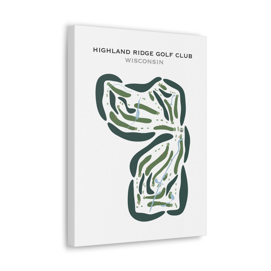 Highland Ridge Golf Club, Wisconsin - Printed Golf Courses